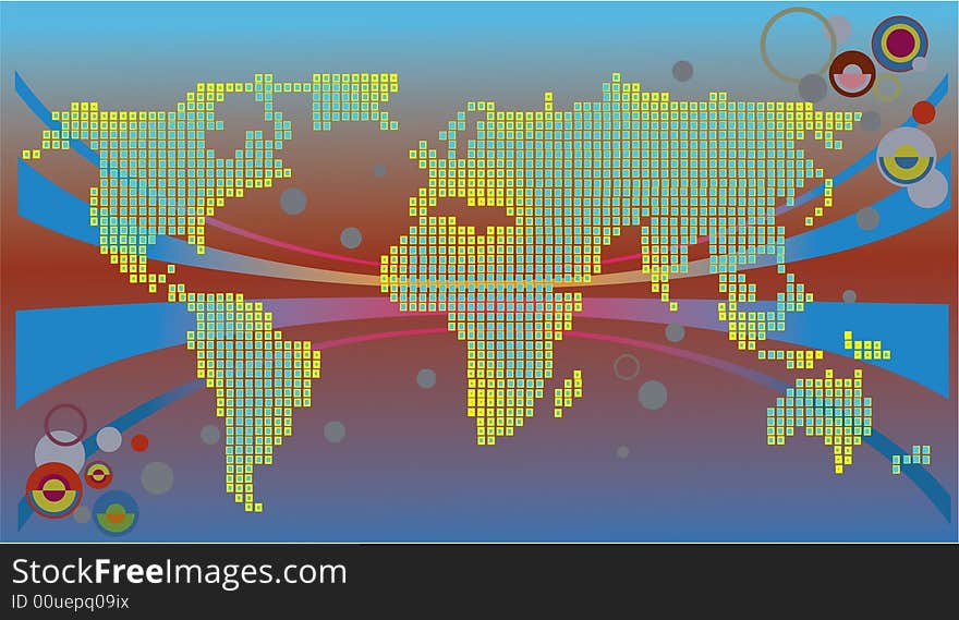 Industry of communicational in conceptual illustration. Industry of communicational in conceptual illustration