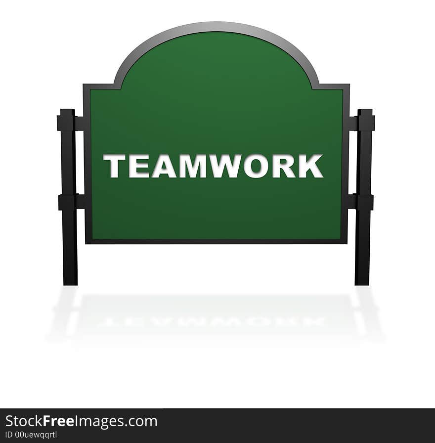 Teamwork sign