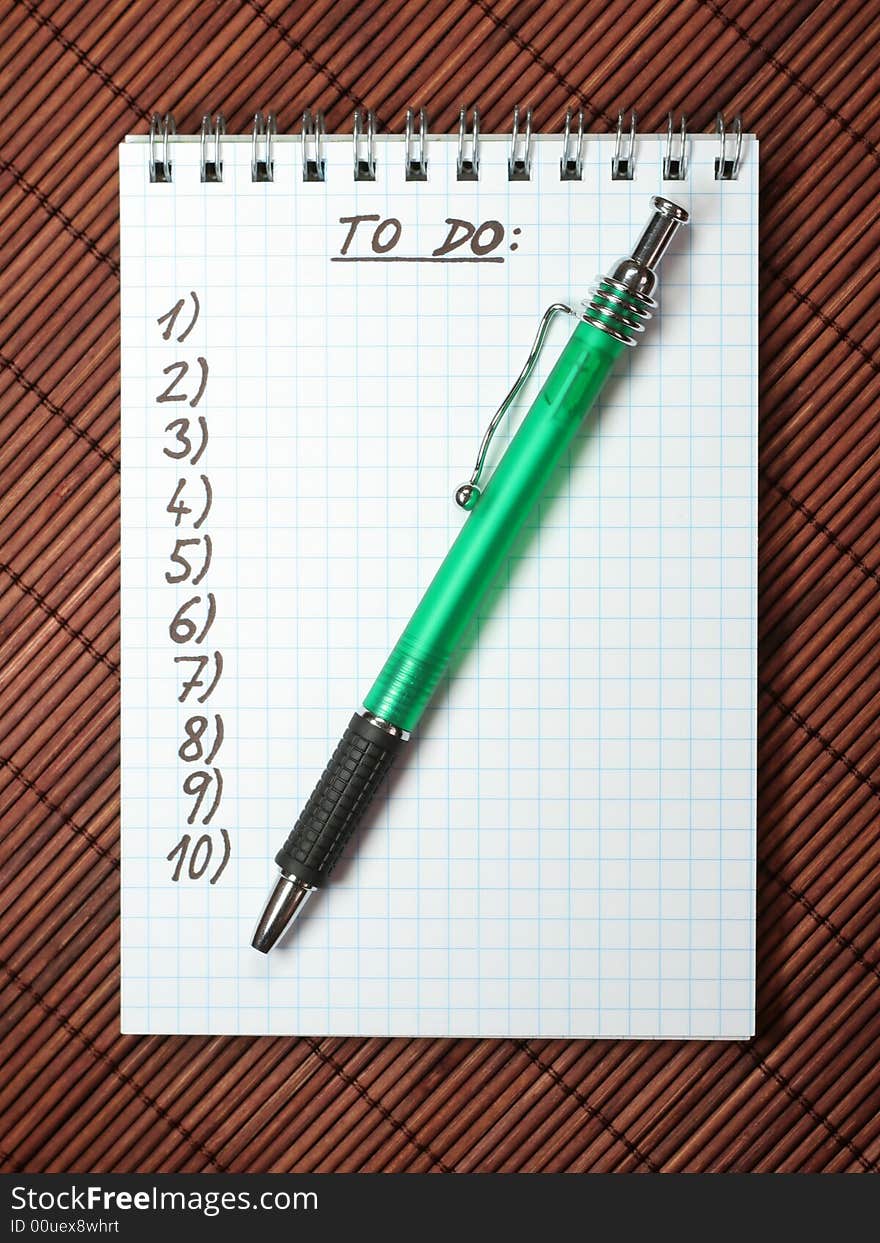 Notebook with stylus