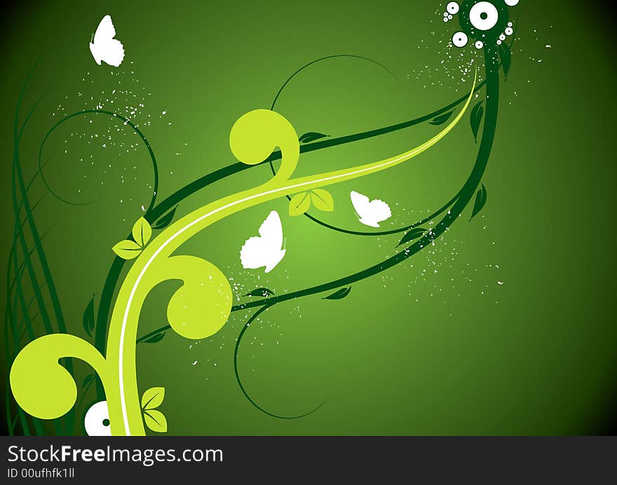 Abstract Floral Background.