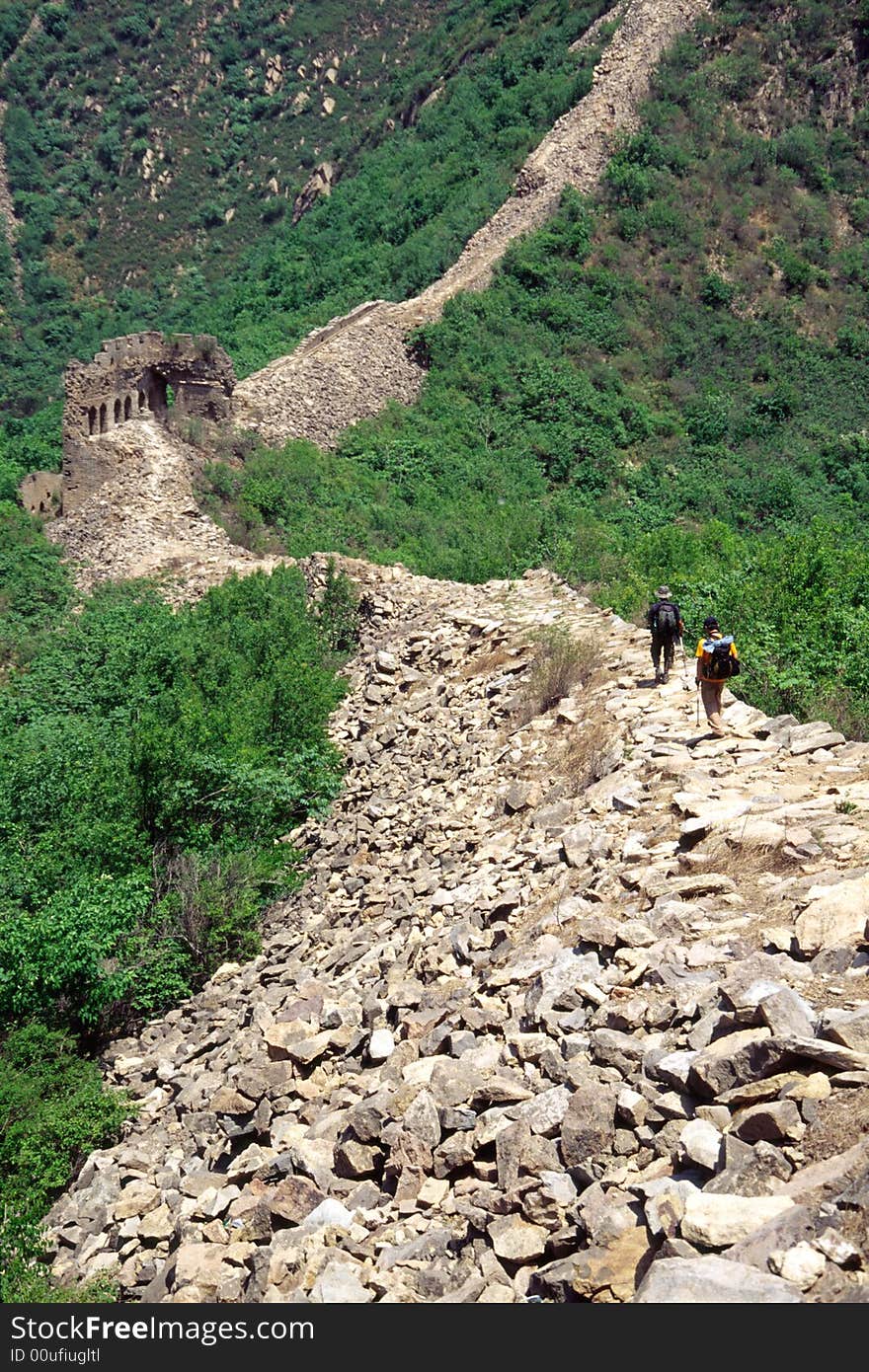 Trekking along the great wall, banchangyu section, qinghuangdao, china