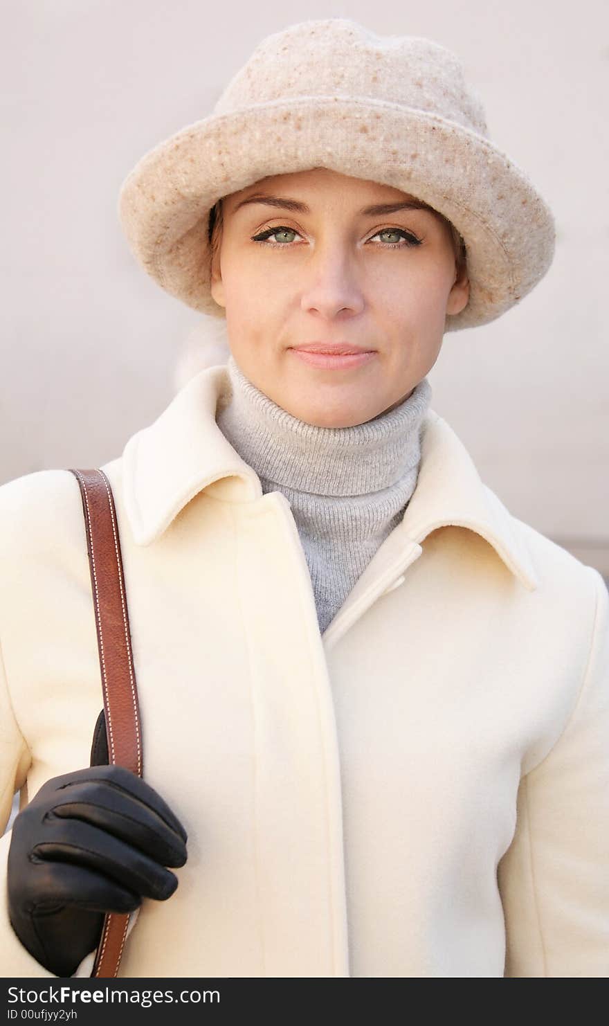 Beautiful woman in hat