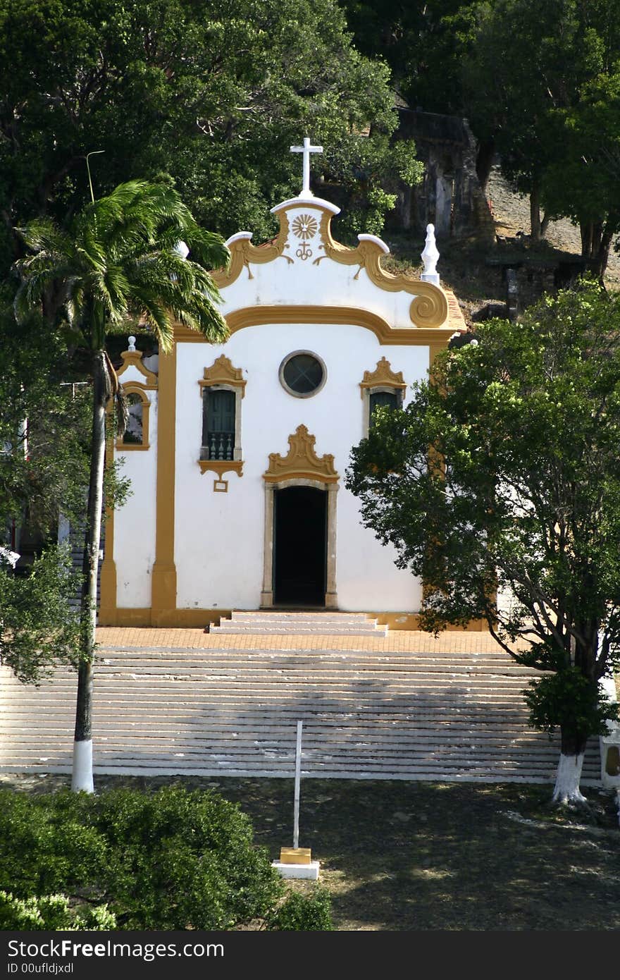 Yellow And White Church