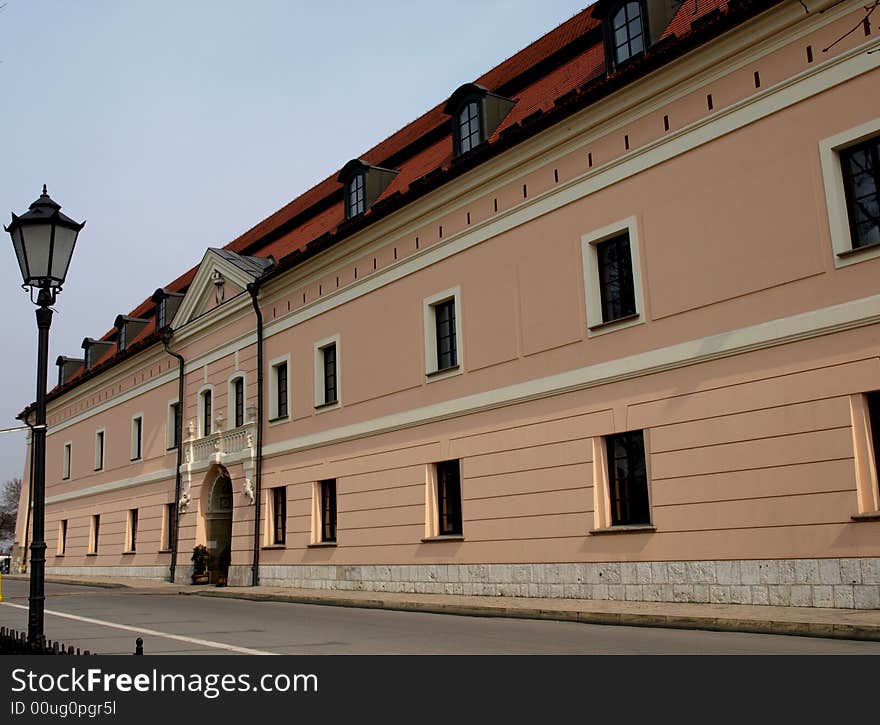 The frontage - royal castle - Poland.