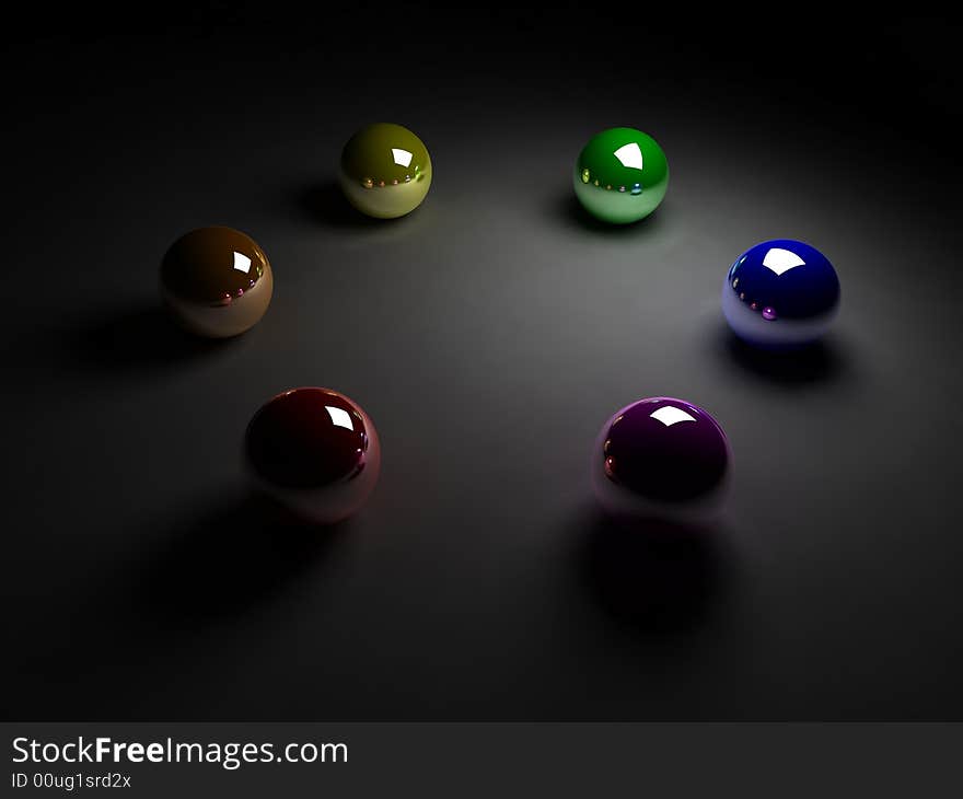 Colored balls