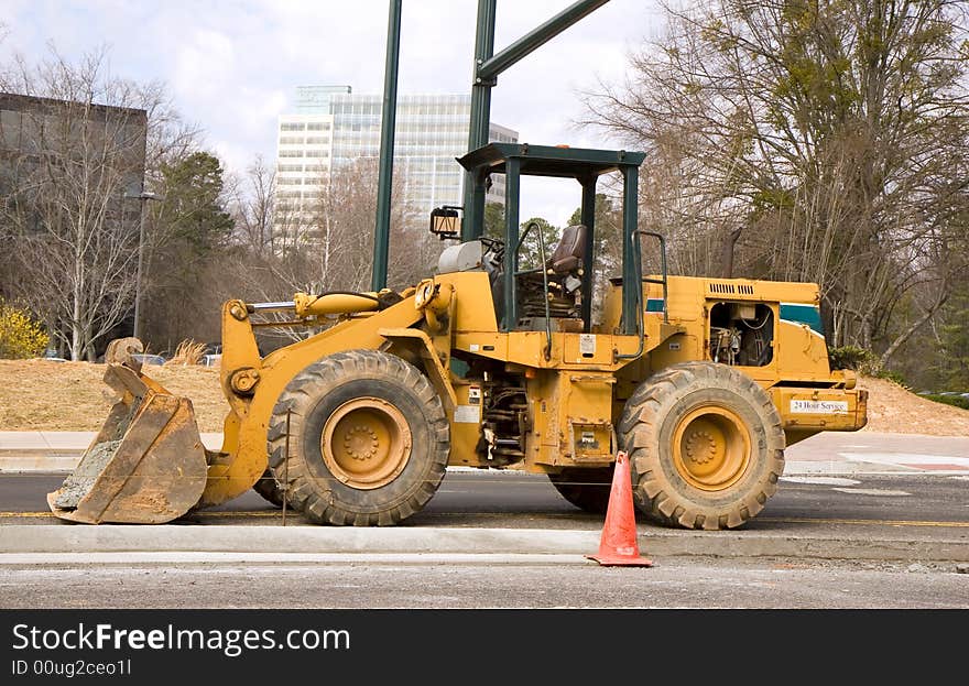 Loader on Pavement