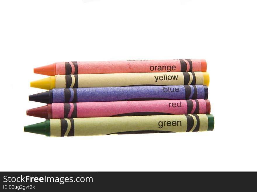 Five Color Crayons