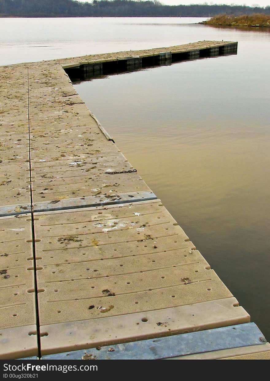 Pier on lake at Shabbona State Park, Illinois. Pier on lake at Shabbona State Park, Illinois