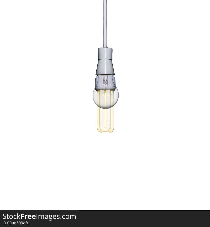 An energy saving light bulb an