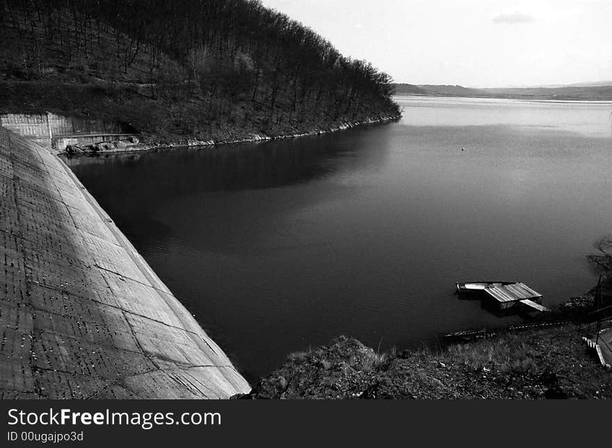 Surduc Dam Lake, Timis, Romania. Surduc Dam Lake, Timis, Romania