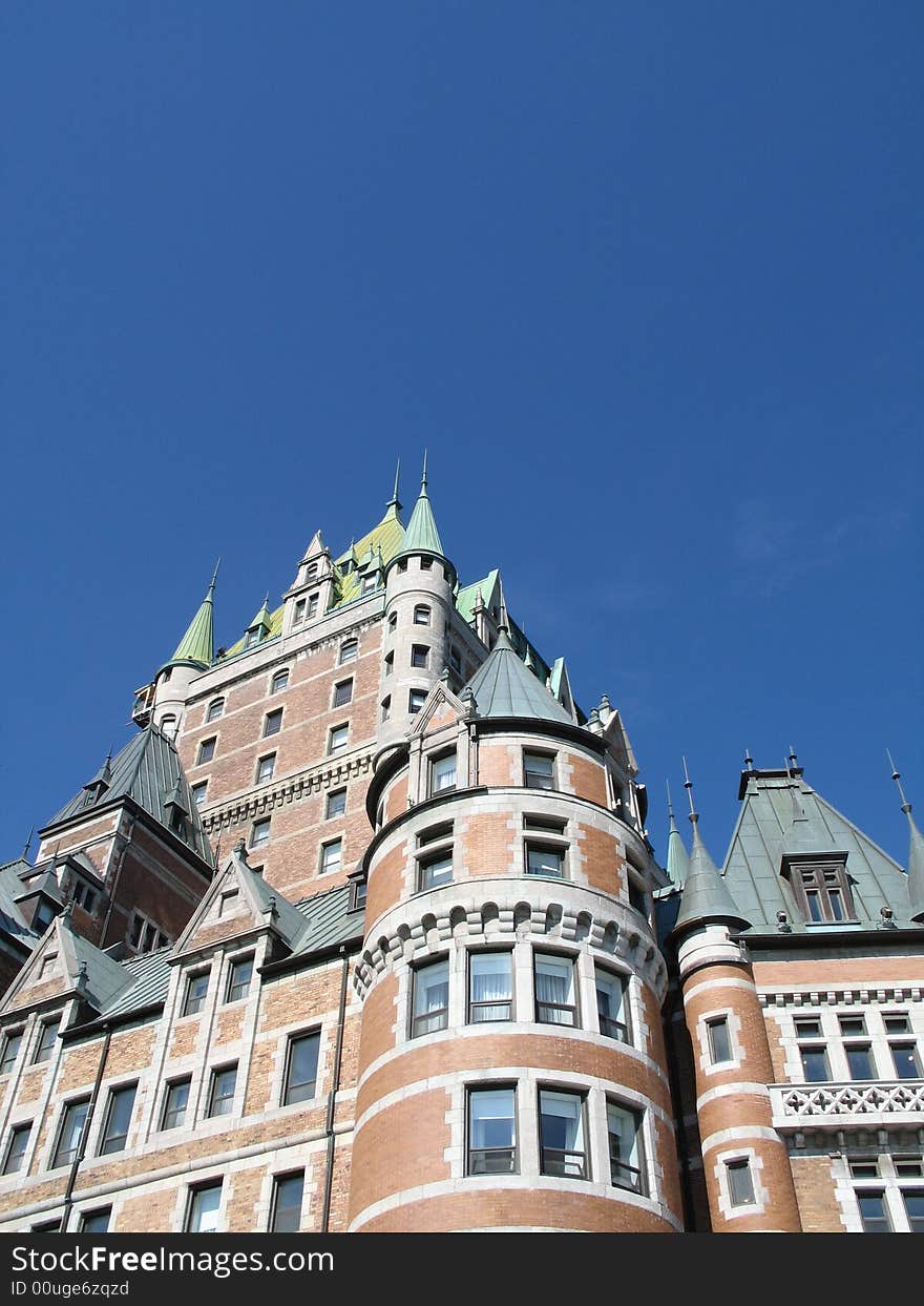 Chateau frontenac in quebec, canada