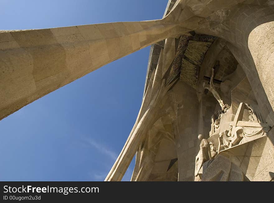 Details of Sagrada Familia in Barcelona