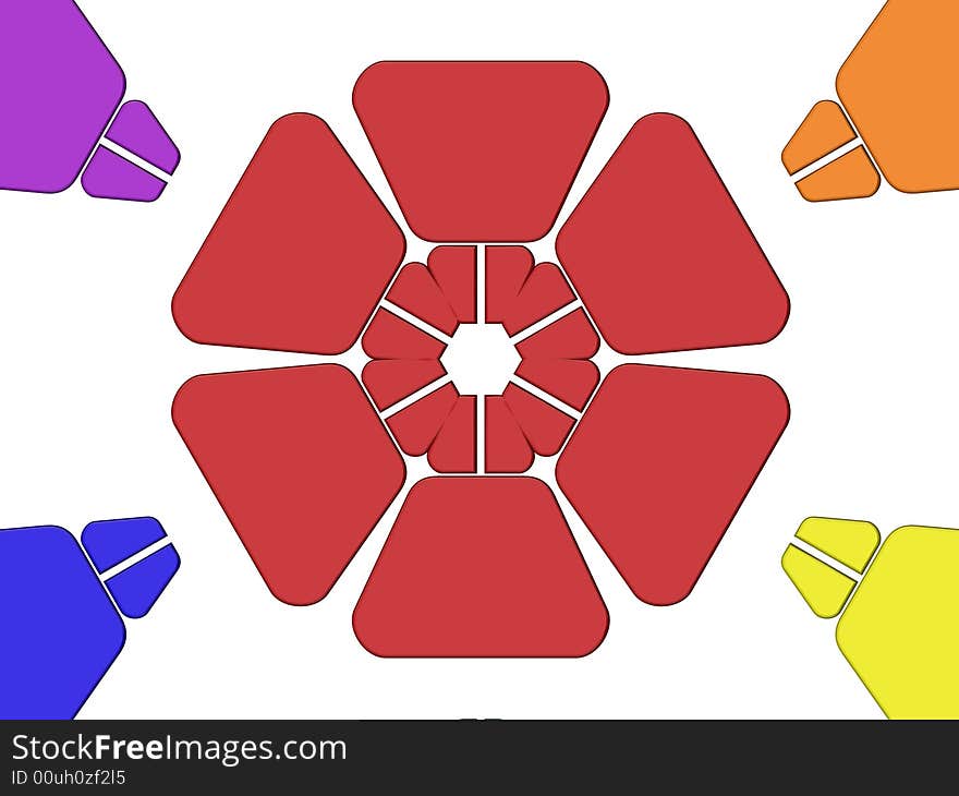 3D rendering of abstract colorful elements, representing diversity, multicultural ideas or teamwork. 3D rendering of abstract colorful elements, representing diversity, multicultural ideas or teamwork.