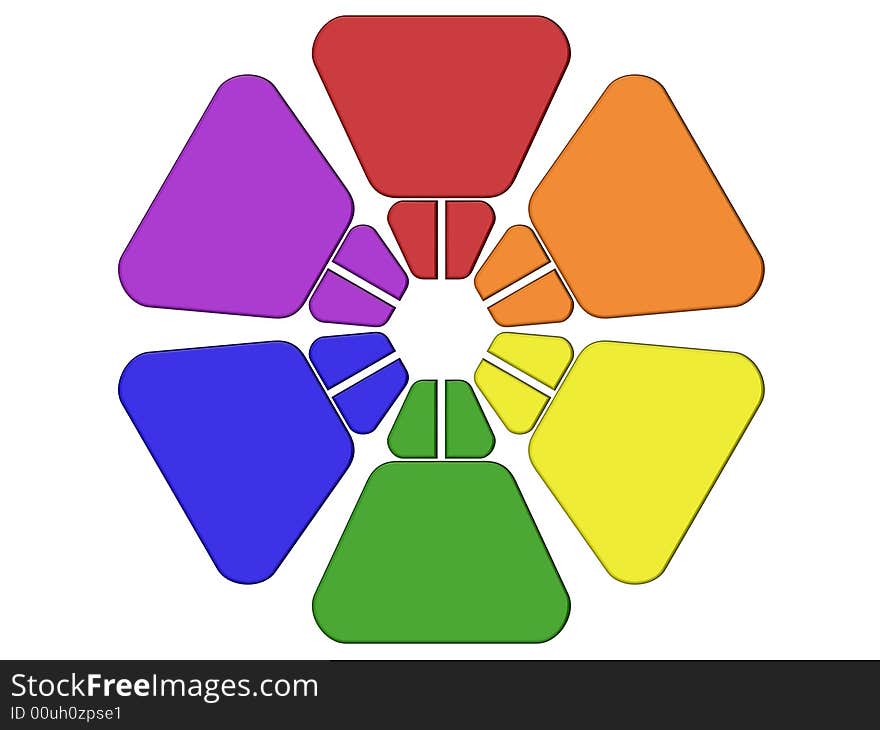 3D rendering of abstract colorful elements, representing diversity, multicultural ideas or teamwork. 3D rendering of abstract colorful elements, representing diversity, multicultural ideas or teamwork.