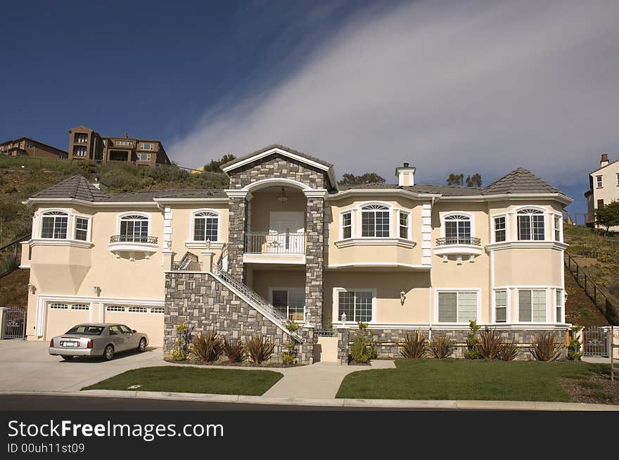 Expansive hillside home