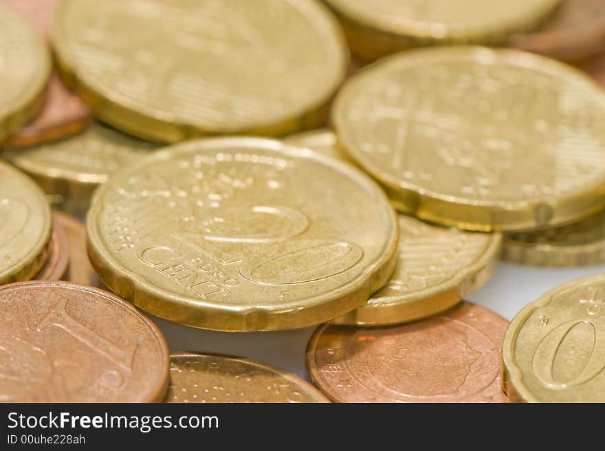 Euro coins