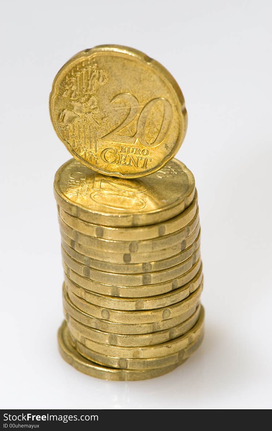 Pile Of Euro Coins