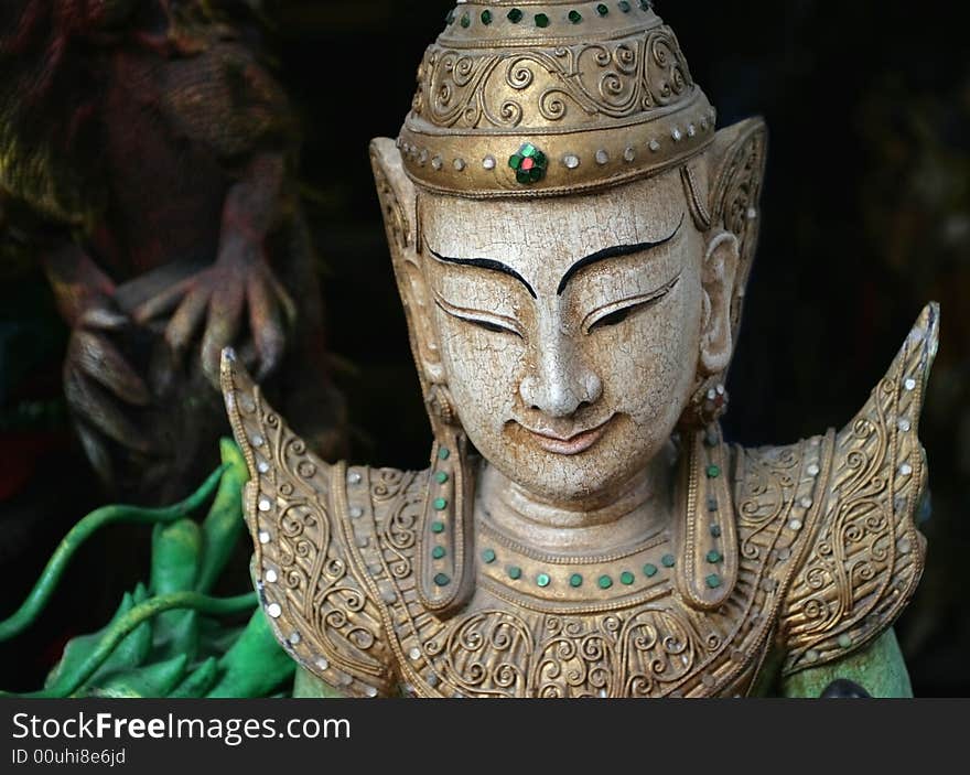 Statue of a thai buddhist image. Statue of a thai buddhist image.