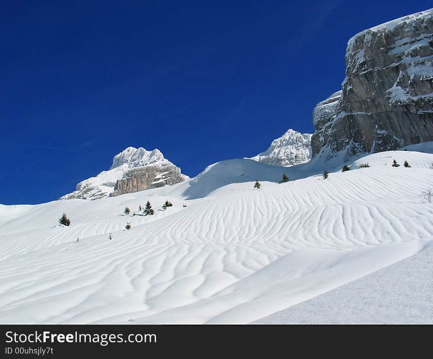 Winter mountains