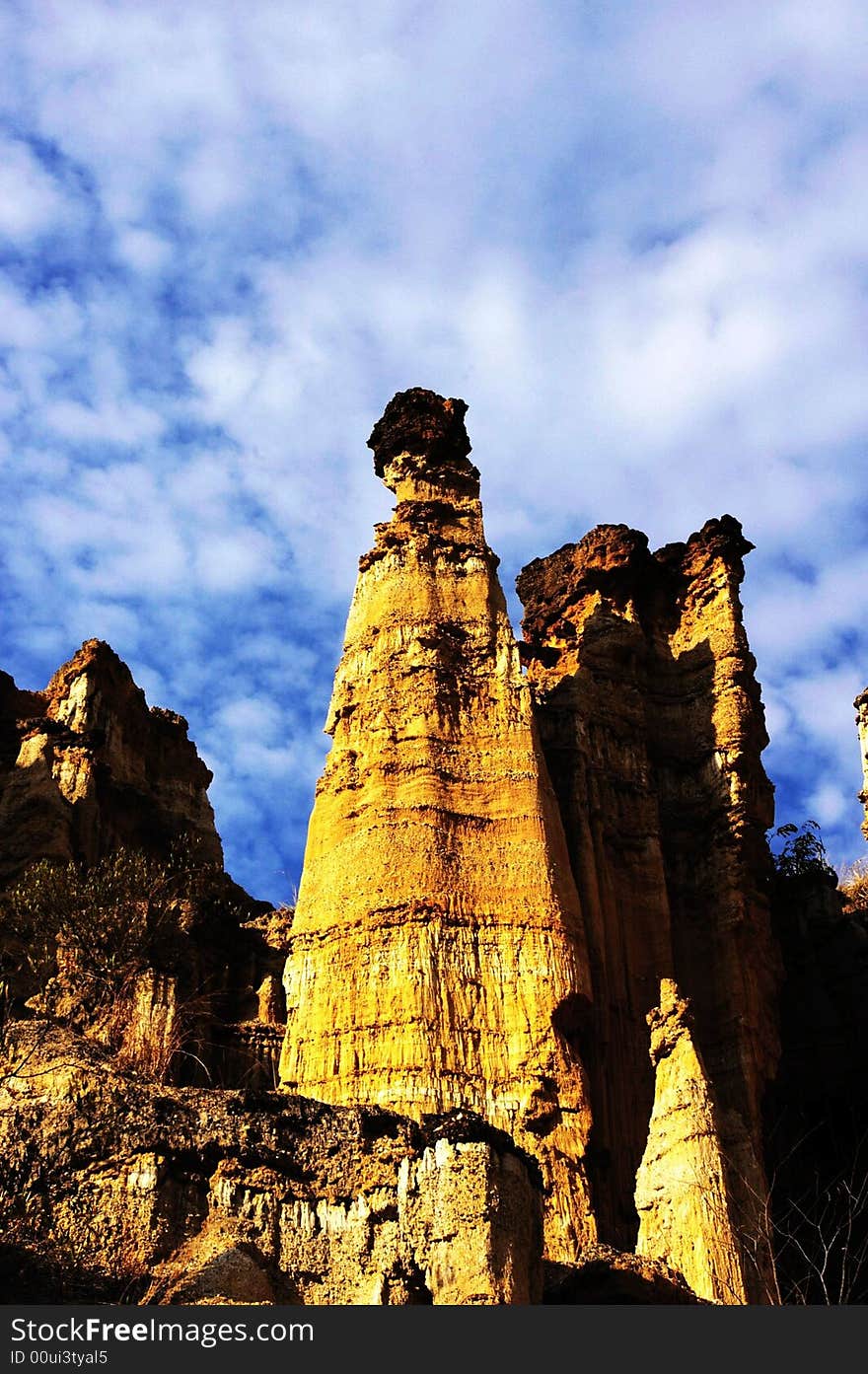 The mystical Forest of Earth Pillars is situated in YuanMou Town, Yunnan Province, China. The mystical Forest of Earth Pillars is situated in YuanMou Town, Yunnan Province, China.