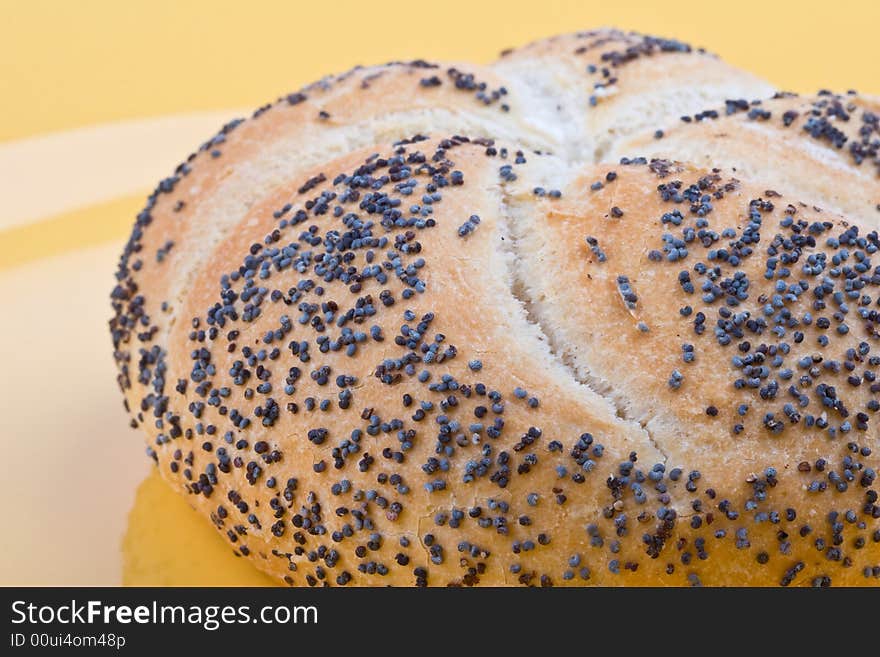 Bread on a plate