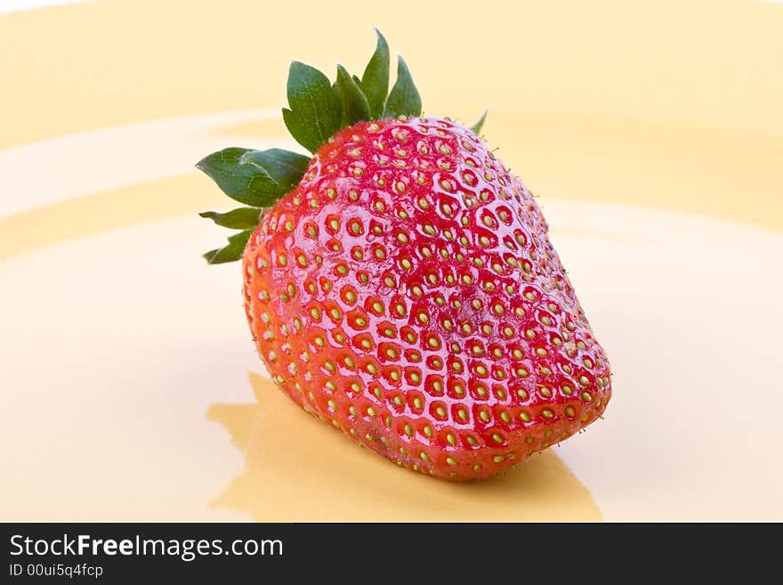 Strawberry On A Plate