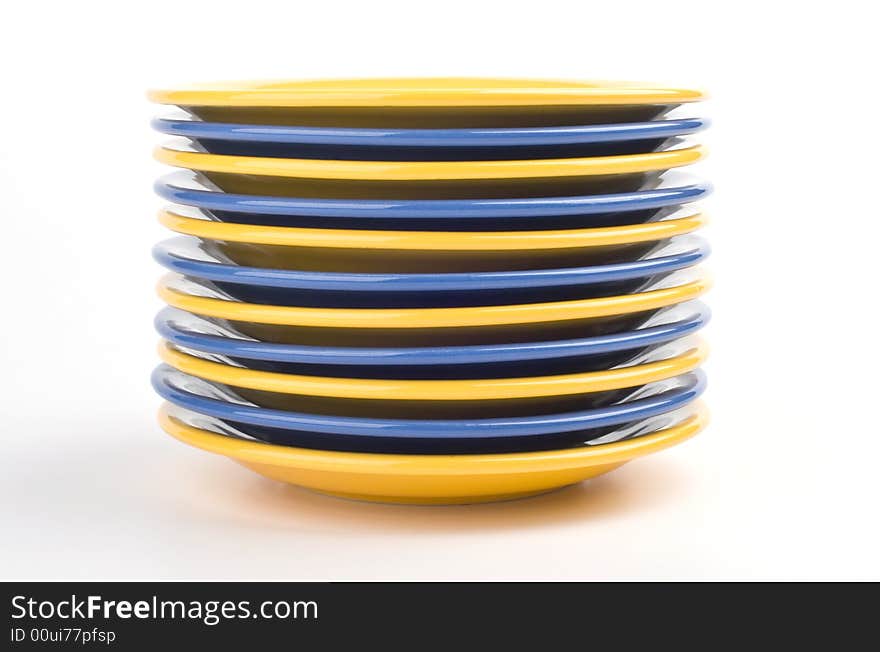 Yellow And Blue Plates