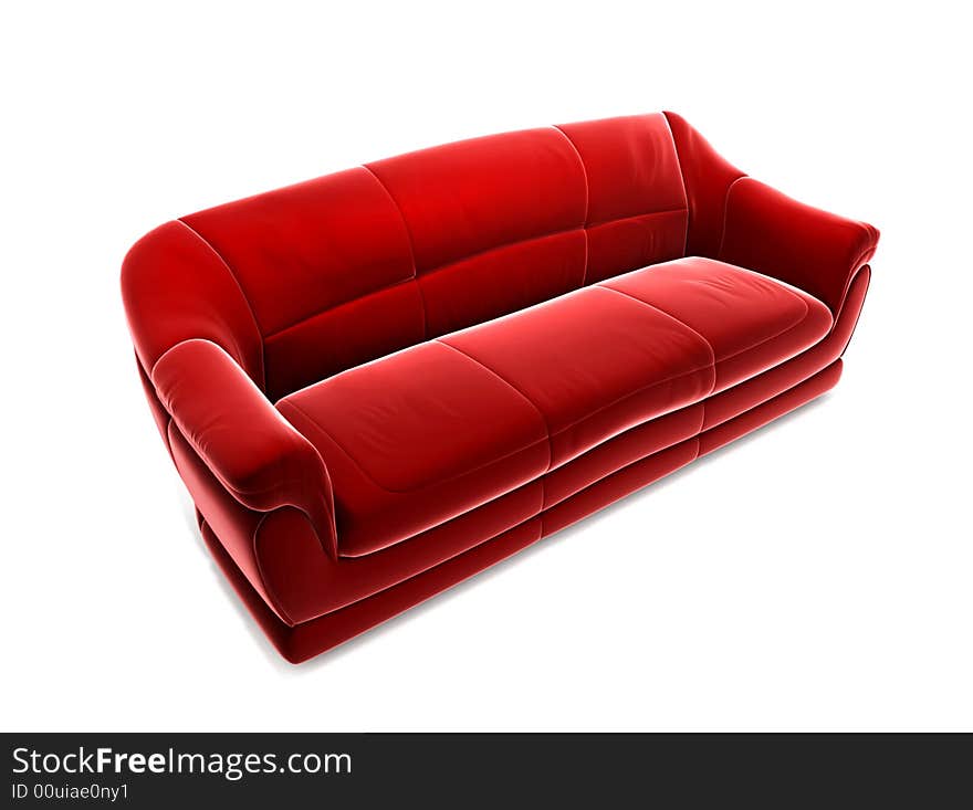 Red sofa