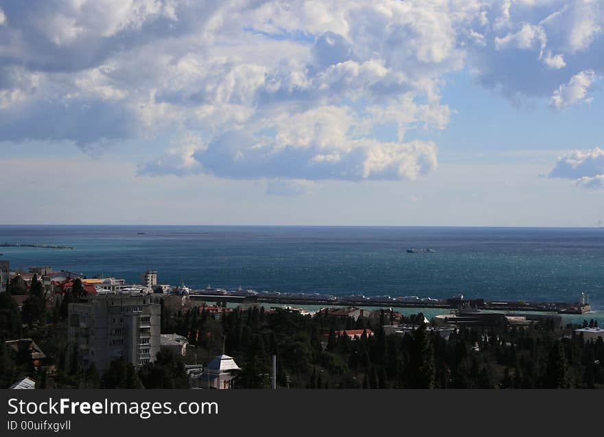 View Of Blue Sea And Sky