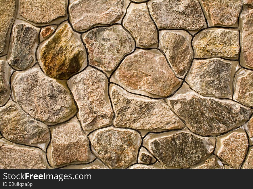 Wall from a grey granite. Wall from a grey granite