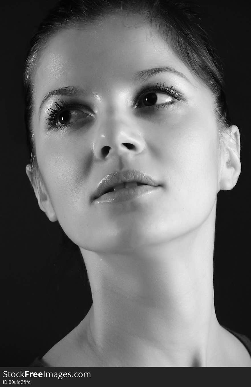 Beauty portrait of young girl