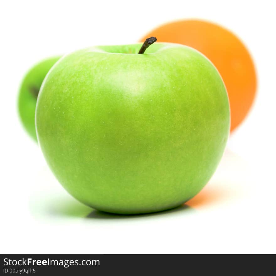 Orange and apples