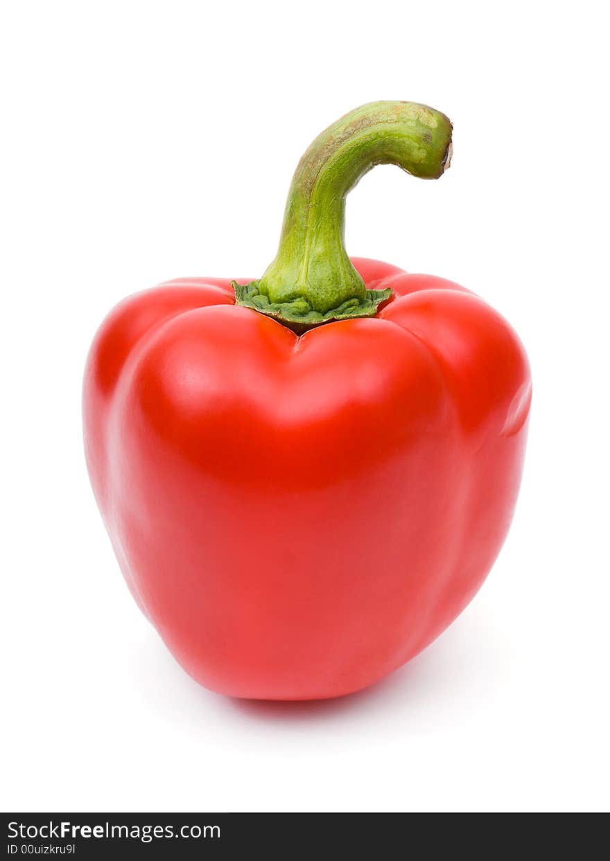 Red pepper, isolated on white background