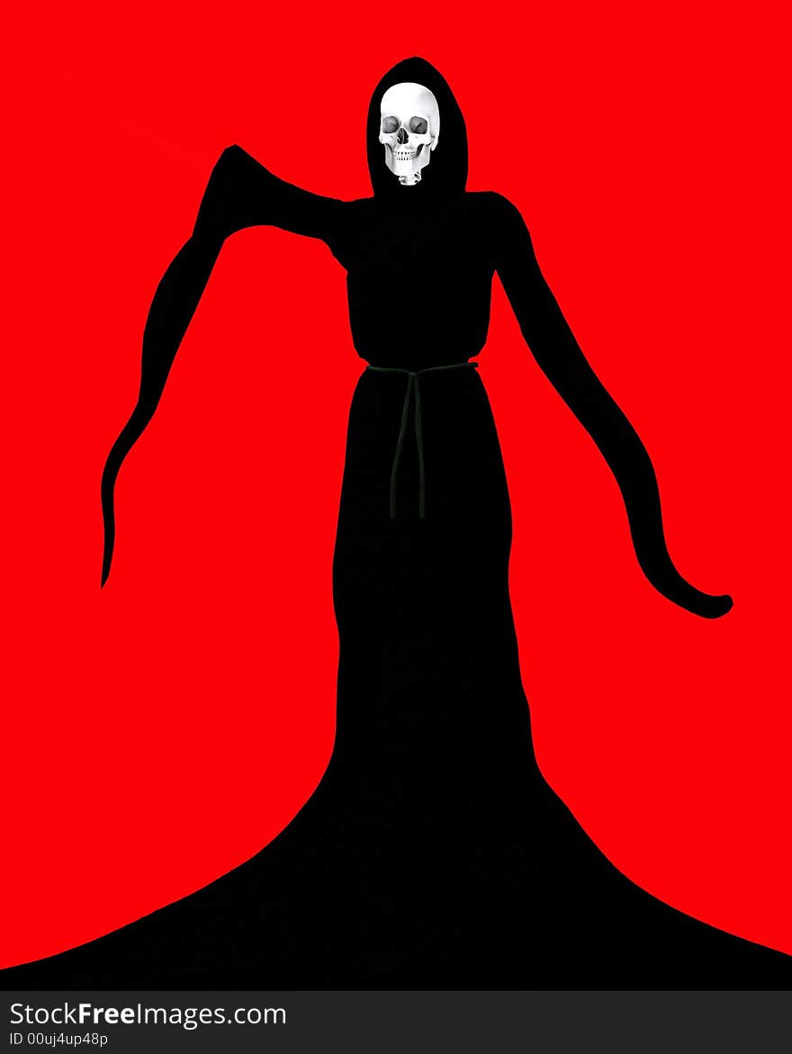 An image of the grim reaper, it would be suitable for death concepts. An image of the grim reaper, it would be suitable for death concepts.