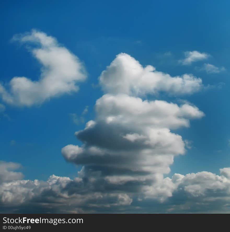 Series-image of the cloudy sky