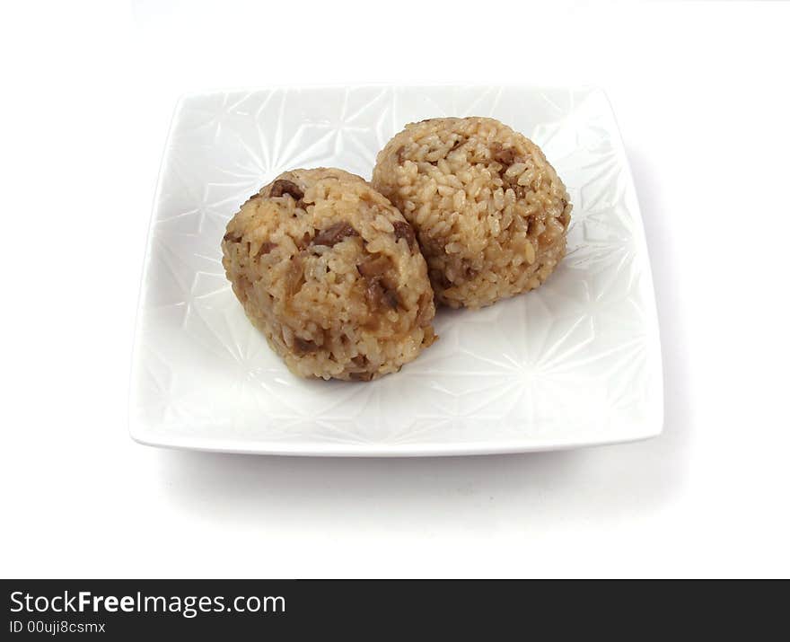 Two rice ball