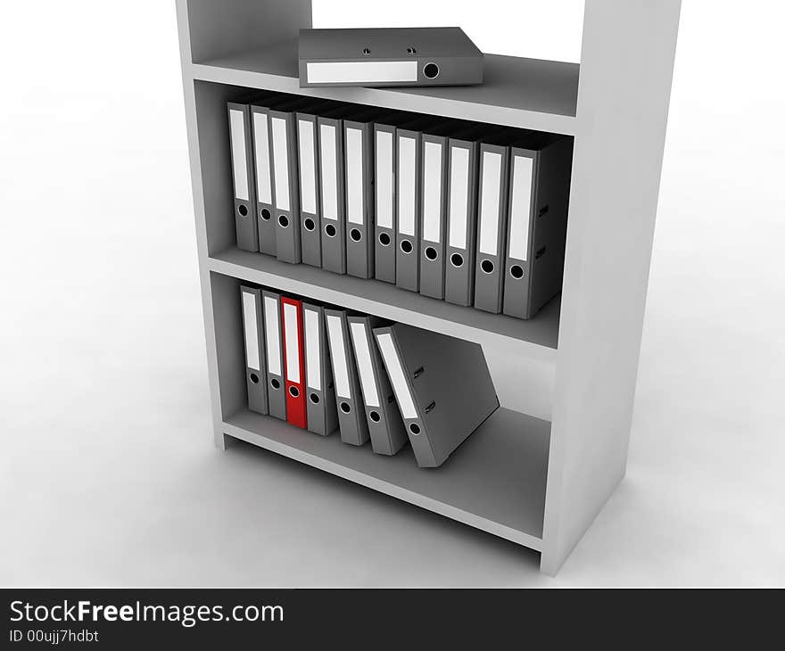 Shelf With Folders