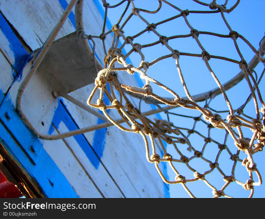 Basketball s basket with ropes 3