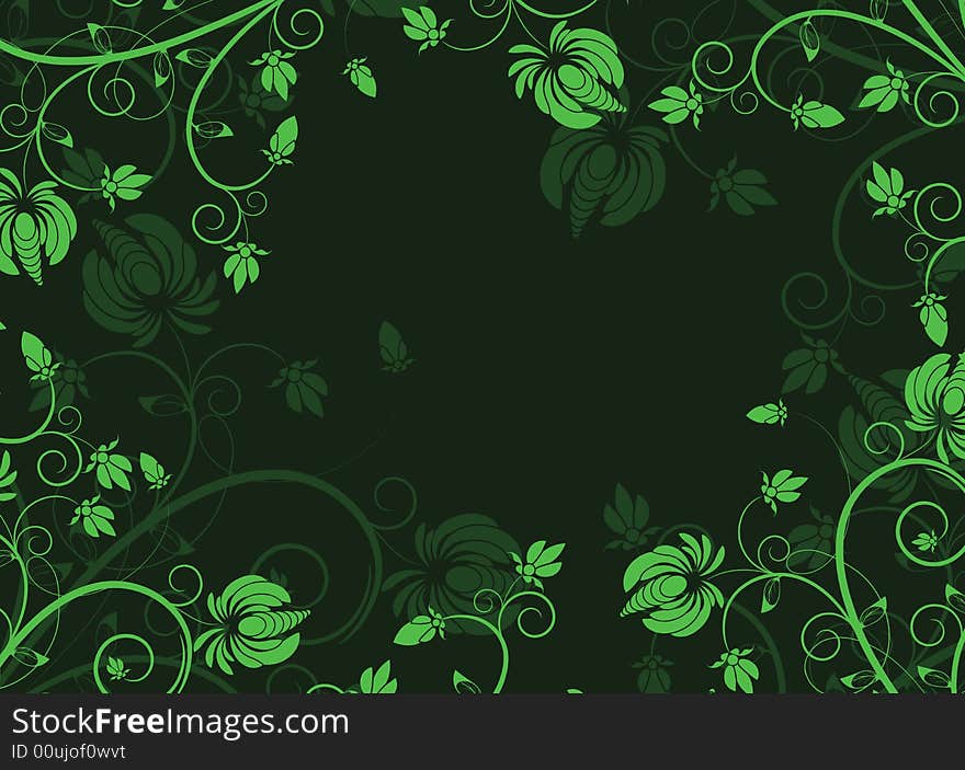 Abstract floral background. A vector format is added. Suits well for a postcard or background. Abstract floral background. A vector format is added. Suits well for a postcard or background