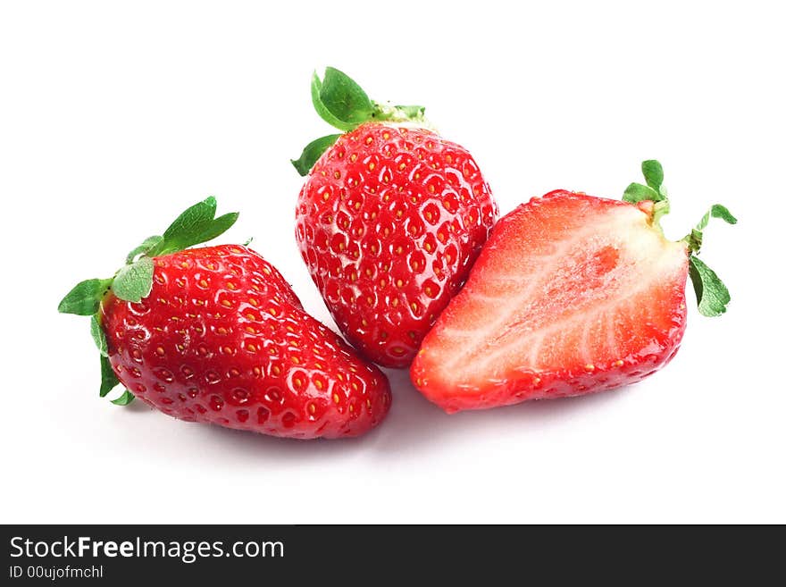 Isolated fruits - Strawberries