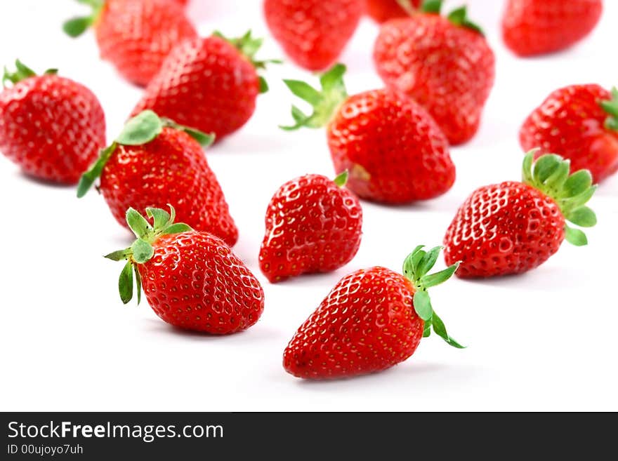 Isolated fruits - Strawberries