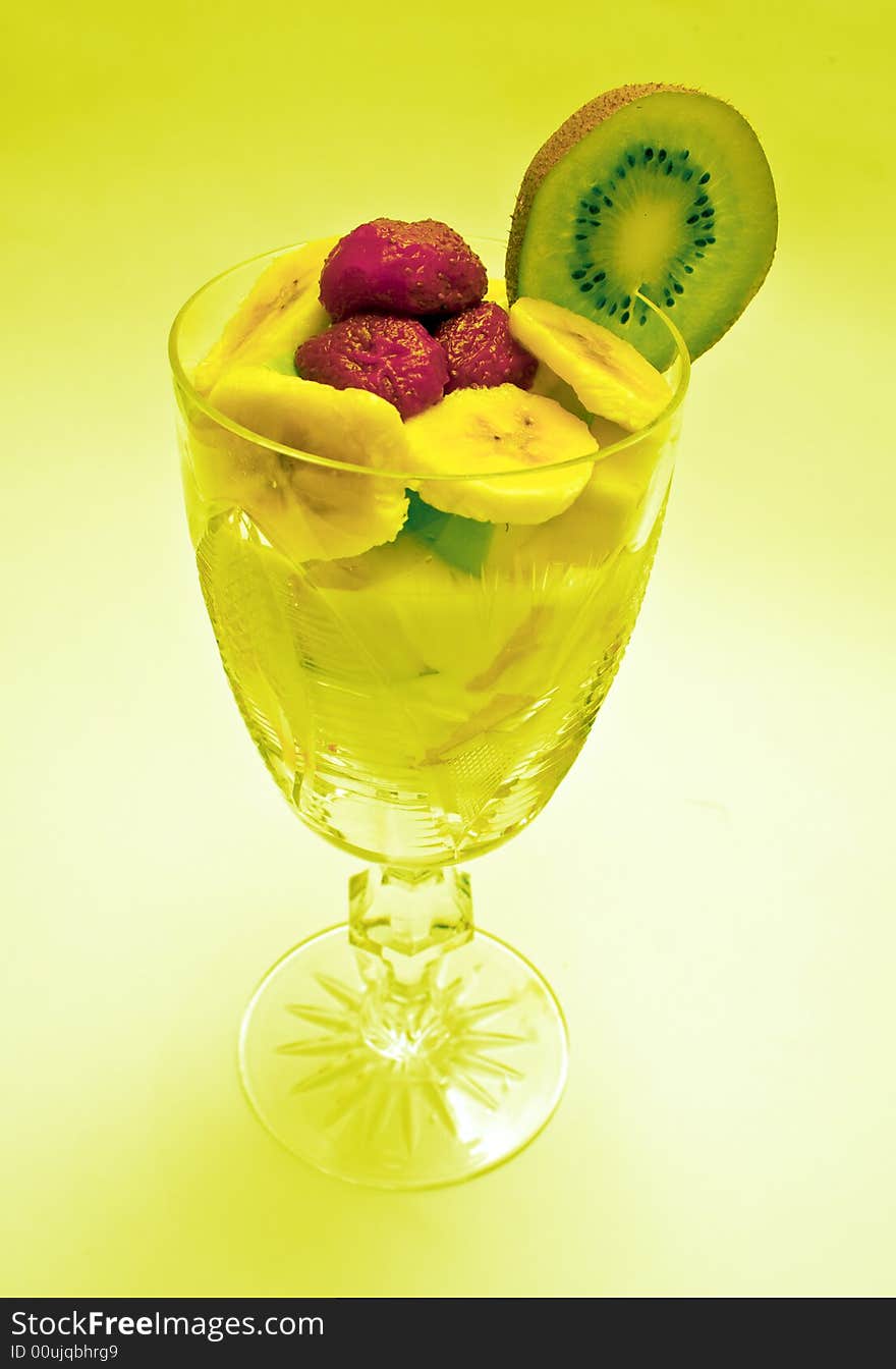 Fruits in the glass