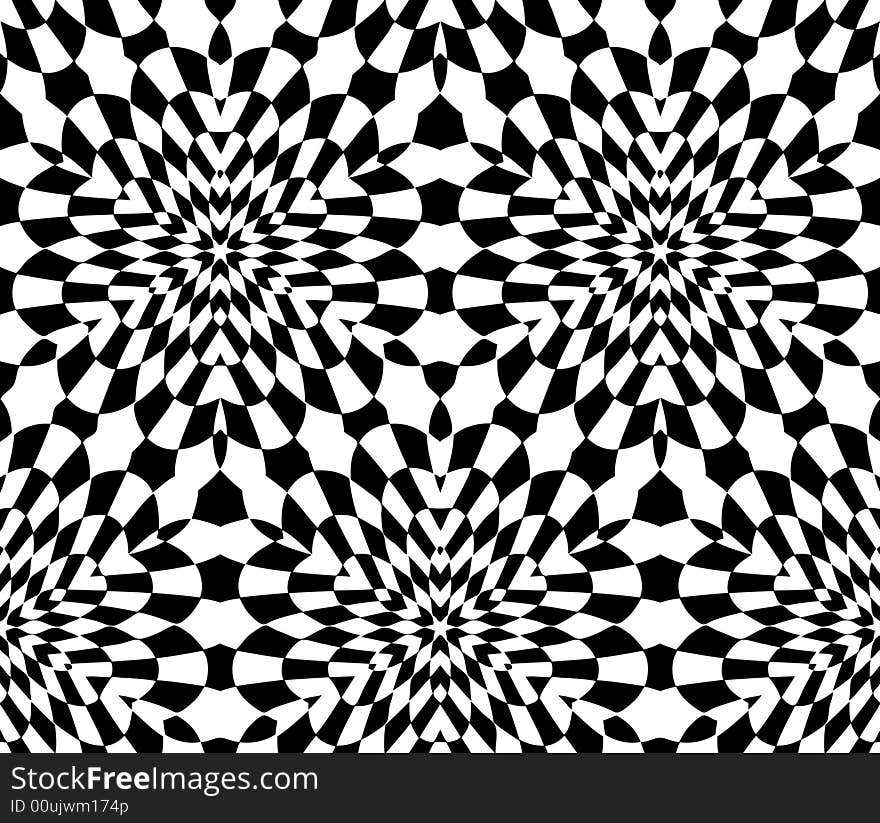 Abstract seamless black-and-white pattern - graphic illustration. Abstract seamless black-and-white pattern - graphic illustration