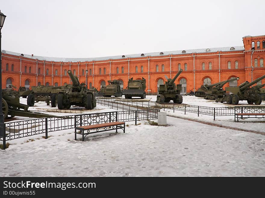 The Soviet and Russian military technics. Russia, St.-Petersburg, March 2008