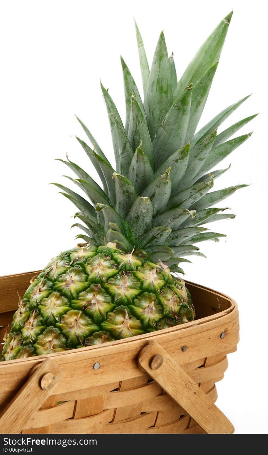 Pineapple in basket