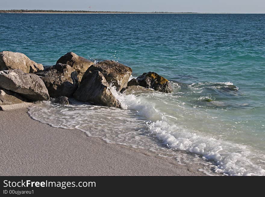 Rocks on the water