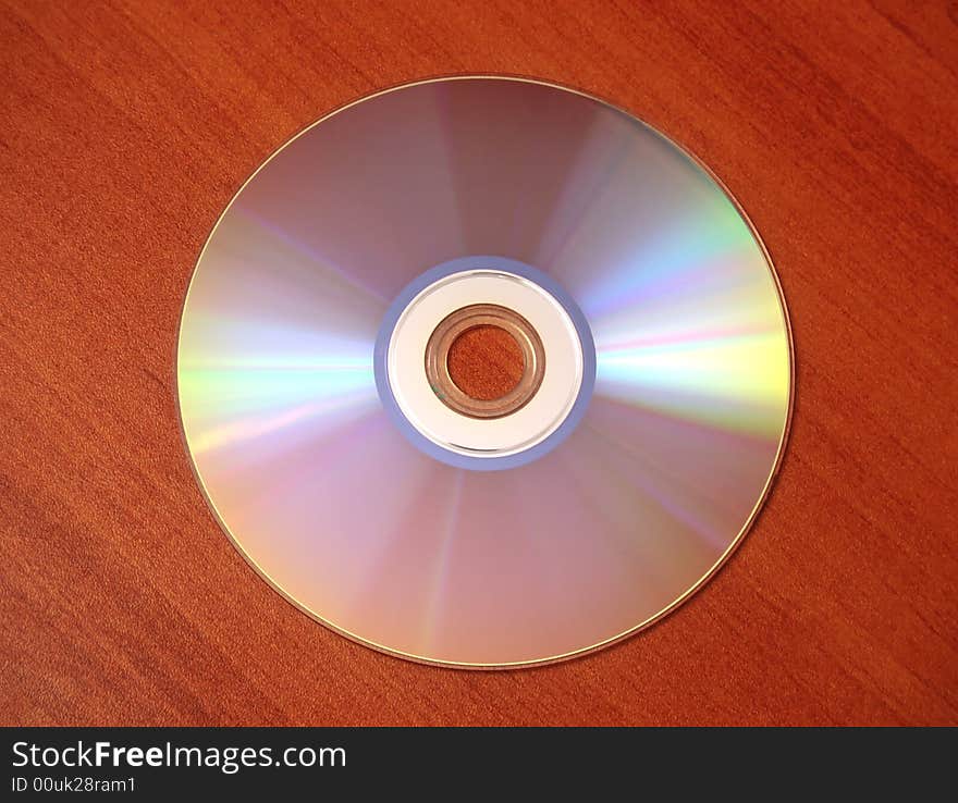 Compact disc on the office table. Compact disc on the office table