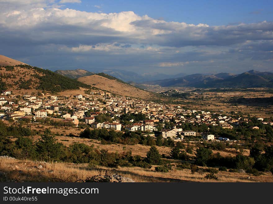 This is a small village of Abruzzo in Italy