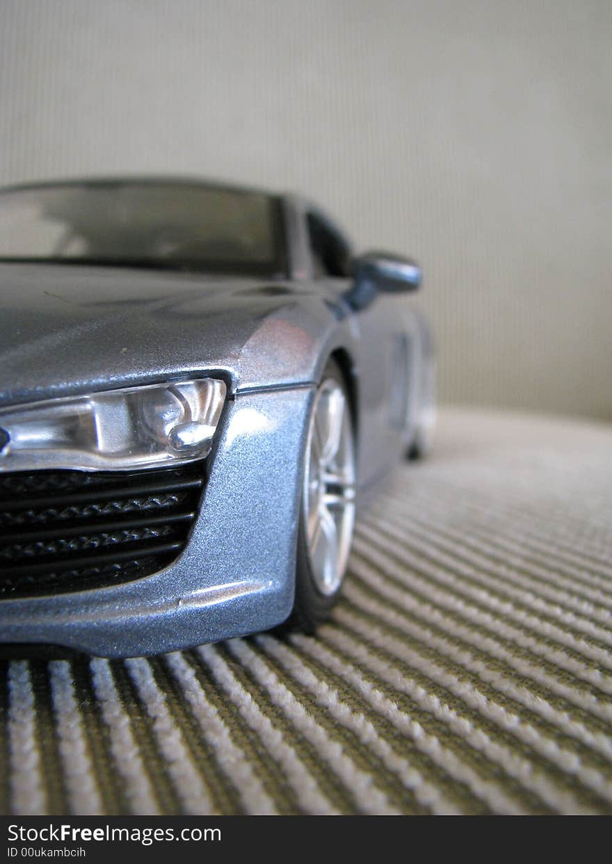 Macro of Toy Sports car. Macro of Toy Sports car