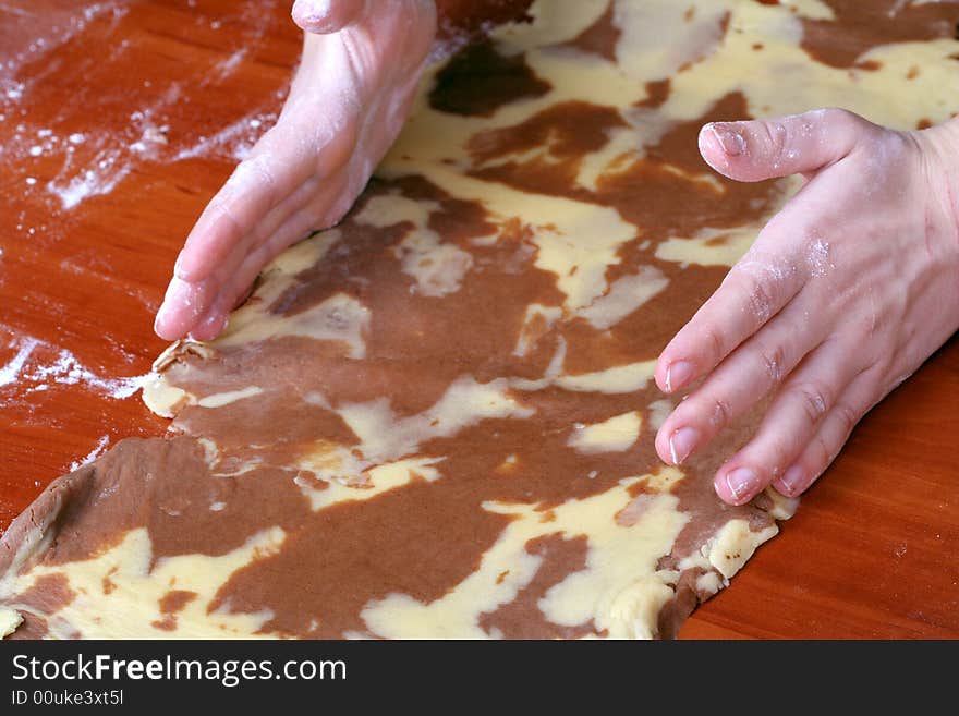 Preparing pastry dough